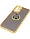 Wholesale Bizon Case Hybrid Ring Samsung Galaxy A23 4G / 5G smoky with a yellow frame - BIZ7377 - {ean13} - Hurt