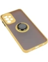 Wholesale Bizon Case Hybrid Ring Samsung Galaxy A23 4G / 5G smoky with a yellow frame - BIZ7377 - {ean13} - Hurt