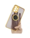 Wholesale Bizon Case Hybrid Ring Samsung Galaxy A23 4G / 5G smoky with a yellow frame - BIZ7377 - {ean13} - Hurt