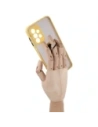 Wholesale Bizon Case Hybrid Ring Samsung Galaxy A23 4G / 5G smoky with a yellow frame - BIZ7377 - {ean13} - Hurt