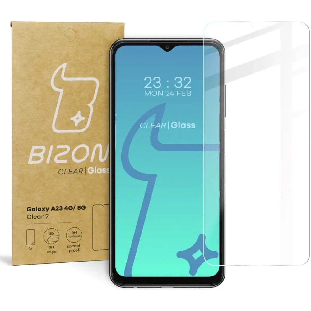 Hurtownia GSM - Bizon Glass Clear 2 Samsung Galaxy A23 4G / 5G - BIZ929 - {ean13} - Hurt
