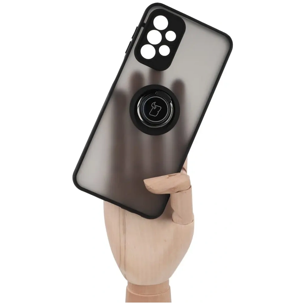 Wholesale Bizon Case Hybrid Ring Samsung Galaxy A23 4G / 5G smoky with a black frame - BIZ7378 - {ean13} - Hurt