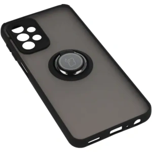 Hurtownia GSM - Etui z uchwytem na palec Bizon Case Hybrid Ring do Galaxy A23 4G / 5G, przydymione z czarną ramką - BIZ7378 - {ean13} - Hurt