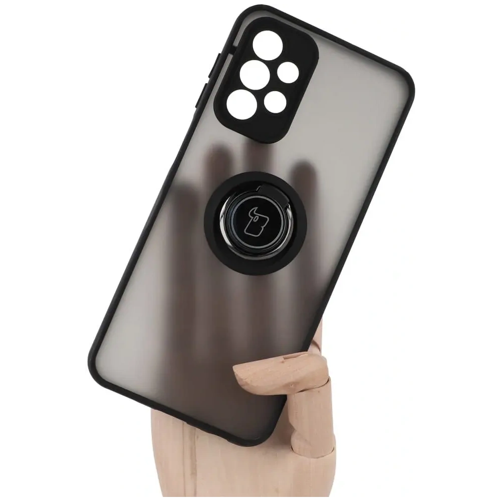 Wholesale Bizon Case Hybrid Ring Samsung Galaxy A23 4G / 5G smoky with a black frame - BIZ7378 - {ean13} - Hurt