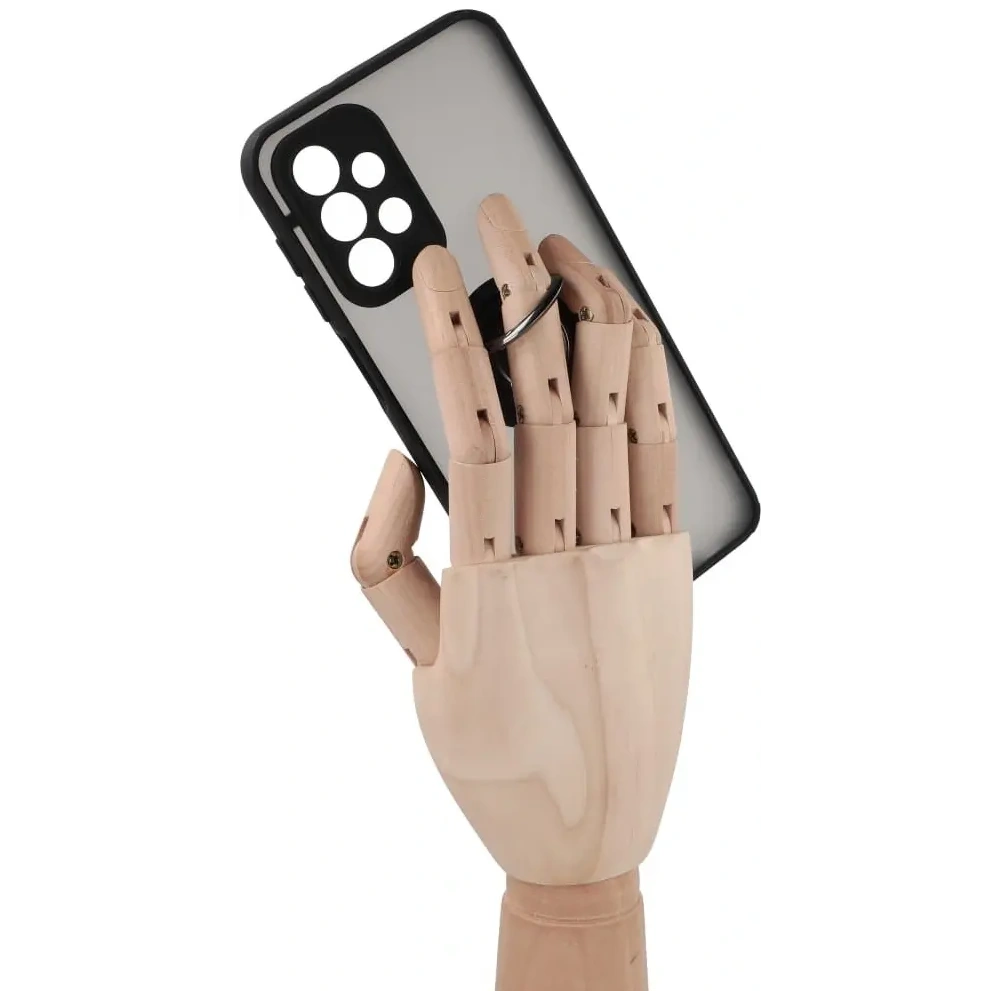 Wholesale Bizon Case Hybrid Ring Samsung Galaxy A23 4G / 5G smoky with a black frame - BIZ7378 - {ean13} - Hurt
