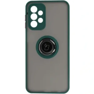 Hurtownia GSM - Bizon Case Hybrid Ring Samsung Galaxy A23 4G / 5G fumos cu un cadru verde închis - BIZ7381 - {ean13} - Hurt