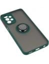 Wholesale Bizon Case Hybrid Ring Samsung Galaxy A23 4G / 5G smoky with a dark green frame - BIZ7381 - {ean13} - Hurt