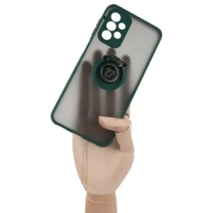 Hurtownia GSM - Bizon Case Hybrid Ring Samsung Galaxy A23 4G / 5G fumos cu un cadru verde închis - BIZ7381 - {ean13} - Hurt