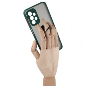 Hurtownia GSM - Bizon Case Hybrid Ring Samsung Galaxy A23 4G / 5G fumos cu un cadru verde închis - BIZ7381 - {ean13} - Hurt