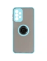 Hurtownia GSM - Etui z uchwytem na palec Bizon Case Hybrid Ring do Samsung Galaxy A23 4G / 5G przydymione z jasnoniebieską ramką - BIZ7382 - {ean13} - Hurt