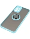 Hurtownia GSM - Etui z uchwytem na palec Bizon Case Hybrid Ring do Samsung Galaxy A23 4G / 5G przydymione z jasnoniebieską ramką - BIZ7382 - {ean13} - Hurt