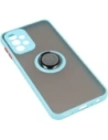 Hurtownia GSM - Etui z uchwytem na palec Bizon Case Hybrid Ring do Samsung Galaxy A23 4G / 5G przydymione z jasnoniebieską ramką - BIZ7382 - {ean13} - Hurt