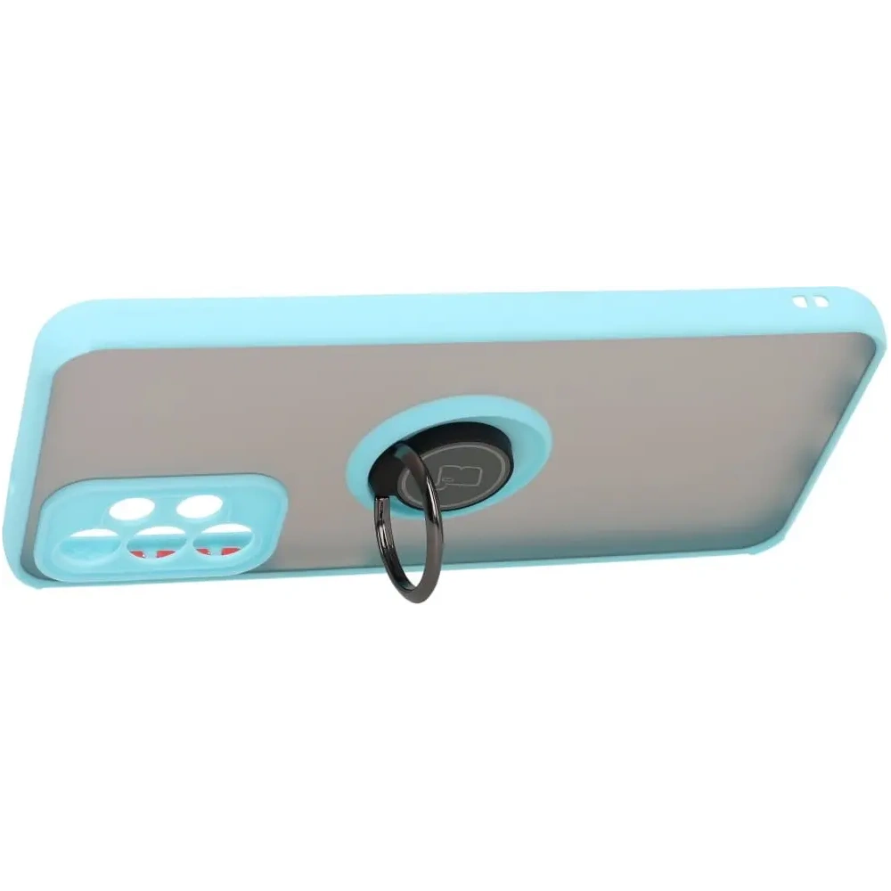 Hurtownia GSM - Bizon Case Hybrid Ring Samsung Galaxy A23 4G / 5G füstös színben, világoskék kerettel - BIZ7382 - {ean13} - Hurt