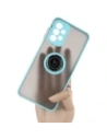 Hurtownia GSM - Bizon Case Hybrid Ring Samsung Galaxy A23 4G / 5G fumuriu cu un cadru de culoare albastru deschis - BIZ7382 - {ean13} - Hurt