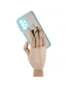 Hurtownia GSM - Etui z uchwytem na palec Bizon Case Hybrid Ring do Samsung Galaxy A23 4G / 5G przydymione z jasnoniebieską ramką - BIZ7382 - {ean13} - Hurt