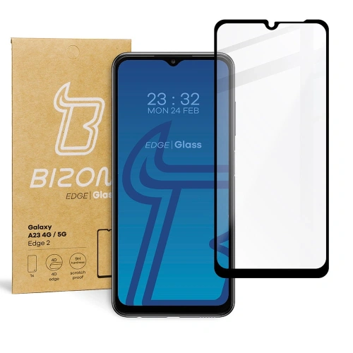 Szkło hartowane Bizon Glass Edge 2 do Samsung Galaxy A23 5G / 4G czarne