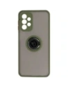 Hurtownia GSM - Etui z uchwytem na palec Bizon Case Hybrid Ring do Samsung Galaxy A23 4G / 5G przydymione z zieloną ramką - BIZ7383 - {ean13} - Hurt