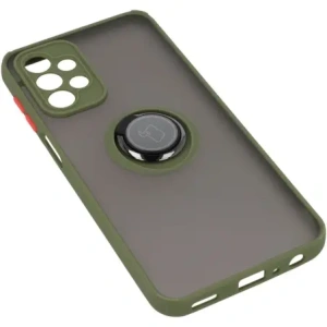 Hurtownia GSM - Bizon Case Hybrid Ring Samsung Galaxy A23 4G / 5G fumuriu cu un cadru verde - BIZ7383 - {ean13} - Hurt