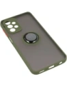 Hurtownia GSM - Etui z uchwytem na palec Bizon Case Hybrid Ring do Samsung Galaxy A23 4G / 5G przydymione z zieloną ramką - BIZ7383 - {ean13} - Hurt
