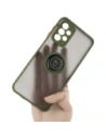 Hurtownia GSM - Etui z uchwytem na palec Bizon Case Hybrid Ring do Samsung Galaxy A23 4G / 5G przydymione z zieloną ramką - BIZ7383 - {ean13} - Hurt