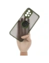 Hurtownia GSM - Etui z uchwytem na palec Bizon Case Hybrid Ring do Samsung Galaxy A23 4G / 5G przydymione z zieloną ramką - BIZ7383 - {ean13} - Hurt