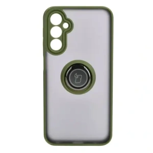Hurtownia GSM - Etui z uchwytem na palec Bizon Case Hybrid Ring do Samsung Galaxy A24 4G kouřové se zeleným rámem - BIZ938 - {ean13} - Hurt