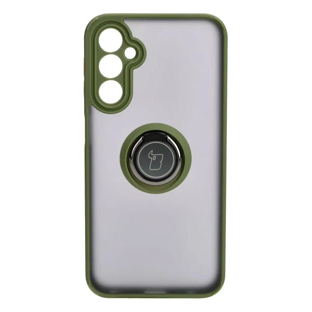 Hurtownia GSM - Bizon Case Hybrid Ring Samsung Galaxy A24 4G fumuriu cu un cadru verde - BIZ938 - {ean13} - Hurt