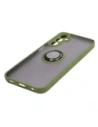Hurtownia GSM - Bizon Case Hybrid Ring Samsung Galaxy A24 4G fumuriu cu un cadru verde - BIZ938 - {ean13} - Hurt