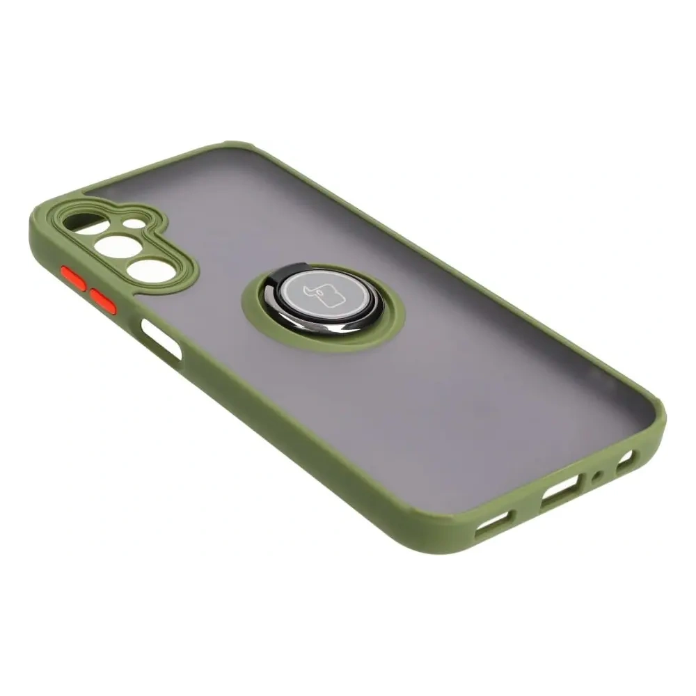 Hurtownia GSM - Bizon Case Hybrid Ring Samsung Galaxy A24 4G fumuriu cu un cadru verde - BIZ938 - {ean13} - Hurt