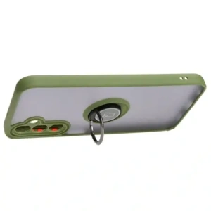 Wholesale Bizon Case Hybrid Ring Samsung Galaxy A24 4G smoky with a green frame - BIZ938 - {ean13} - Hurt