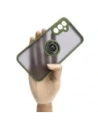 Hurtownia GSM - Bizon Case Hybrid Ring Samsung Galaxy A24 4G fumuriu cu un cadru verde - BIZ938 - {ean13} - Hurt