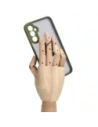 Hurtownia GSM - Bizon Case Hybrid Ring Samsung Galaxy A24 4G fumuriu cu un cadru verde - BIZ938 - {ean13} - Hurt