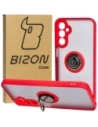 Hurtownia GSM - Bizon Case Hybrid Ring Samsung Galaxy A24 4G fumuriu cu un cadru roșu - BIZ939 - {ean13} - Hurt