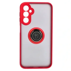 Hurtownia GSM - Etui s úchytem na prst Bizon Case Hybrid Ring do Samsung Galaxy A24 4G kouřové s červeným rámem - BIZ939 - {ean13} - Hurt