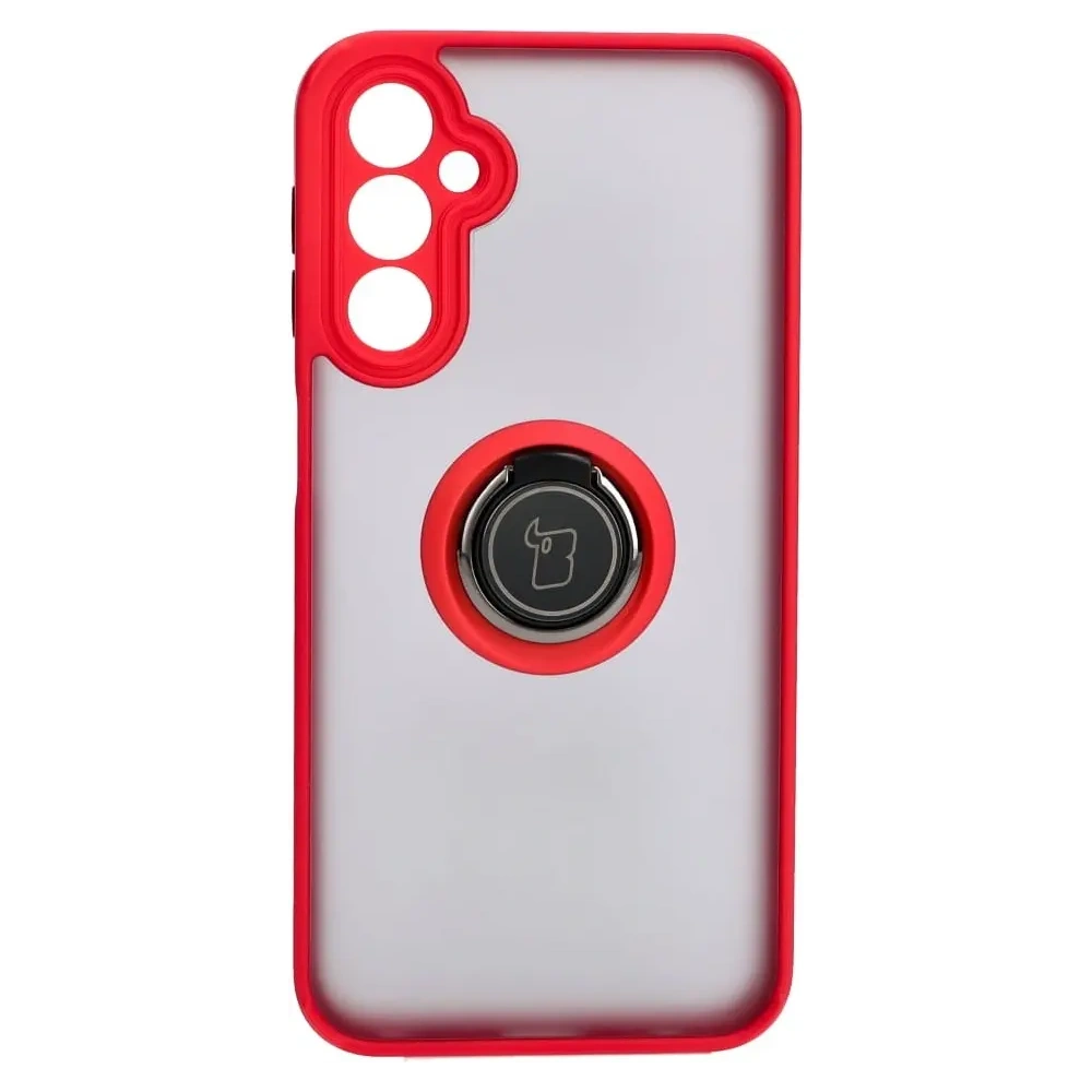 Hurtownia GSM - Bizon Case Hybrid Ring Samsung Galaxy A24 4G fumuriu cu un cadru roșu - BIZ939 - {ean13} - Hurt
