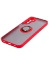 Hurtownia GSM - Bizon Case Hybrid Ring Samsung Galaxy A24 4G fumuriu cu un cadru roșu - BIZ939 - {ean13} - Hurt