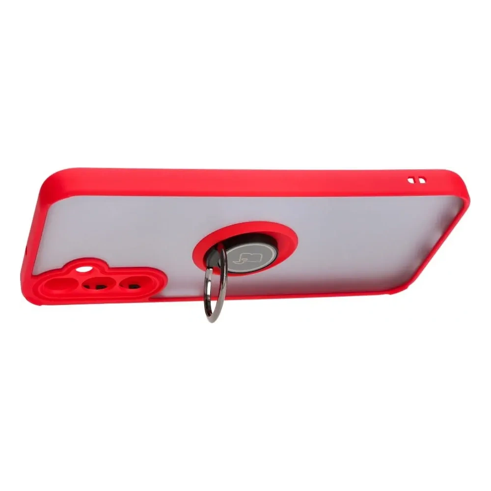 Hurtownia GSM - Bizon Case Hybrid Ring Samsung Galaxy A24 4G füstös vörös kerettel - BIZ939 - {ean13} - Hurt