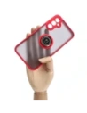 Hurtownia GSM - Bizon Case Hybrid Ring Samsung Galaxy A24 4G füstös vörös kerettel - BIZ939 - {ean13} - Hurt