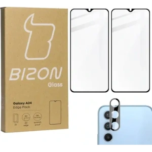 Hurtownia GSM - 2x Sklo na displej + sklo na fotoaparát BIZON Edge Pack pro Samsung Galaxy A24 - BIZ943 - {ean13} - Hurt