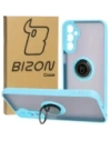 Bizon Case Hybrid Ring Samsung Galaxy A24 4G füstös színű, világoskék kerettel
