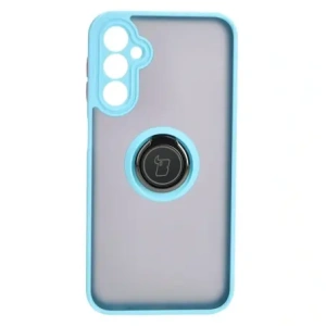 Hurtownia GSM - Etui s úchopem na prst Bizon Case Hybrid Ring do Samsung Galaxy A24 4G kouřové s jasně modrým rámem - BIZ946 - {ean13} - Hurt