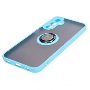 Hurtownia GSM - Etui s úchopem na prst Bizon Case Hybrid Ring do Samsung Galaxy A24 4G kouřové s jasně modrým rámem - BIZ946 - {ean13} - Hurt