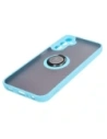 Hurtownia GSM - Bizon Case Hybrid Ring Samsung Galaxy A24 4G fumuriu cu un cadru bleu deschis - BIZ946 - {ean13} - Hurt
