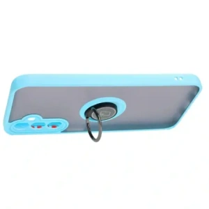 Wholesale Bizon Case Hybrid Ring Samsung Galaxy A24 4G smoky with a light blue frame - BIZ946 - {ean13} - Hurt