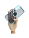 Hurtownia GSM - Bizon Case Hybrid Ring Samsung Galaxy A24 4G fumuriu cu un cadru bleu deschis - BIZ946 - {ean13} - Hurt