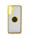 Hurtownia GSM - Bizon Case Hybrid Ring Samsung Galaxy A24 4G fumuriu cu un cadru galben - BIZ947 - {ean13} - Hurt
