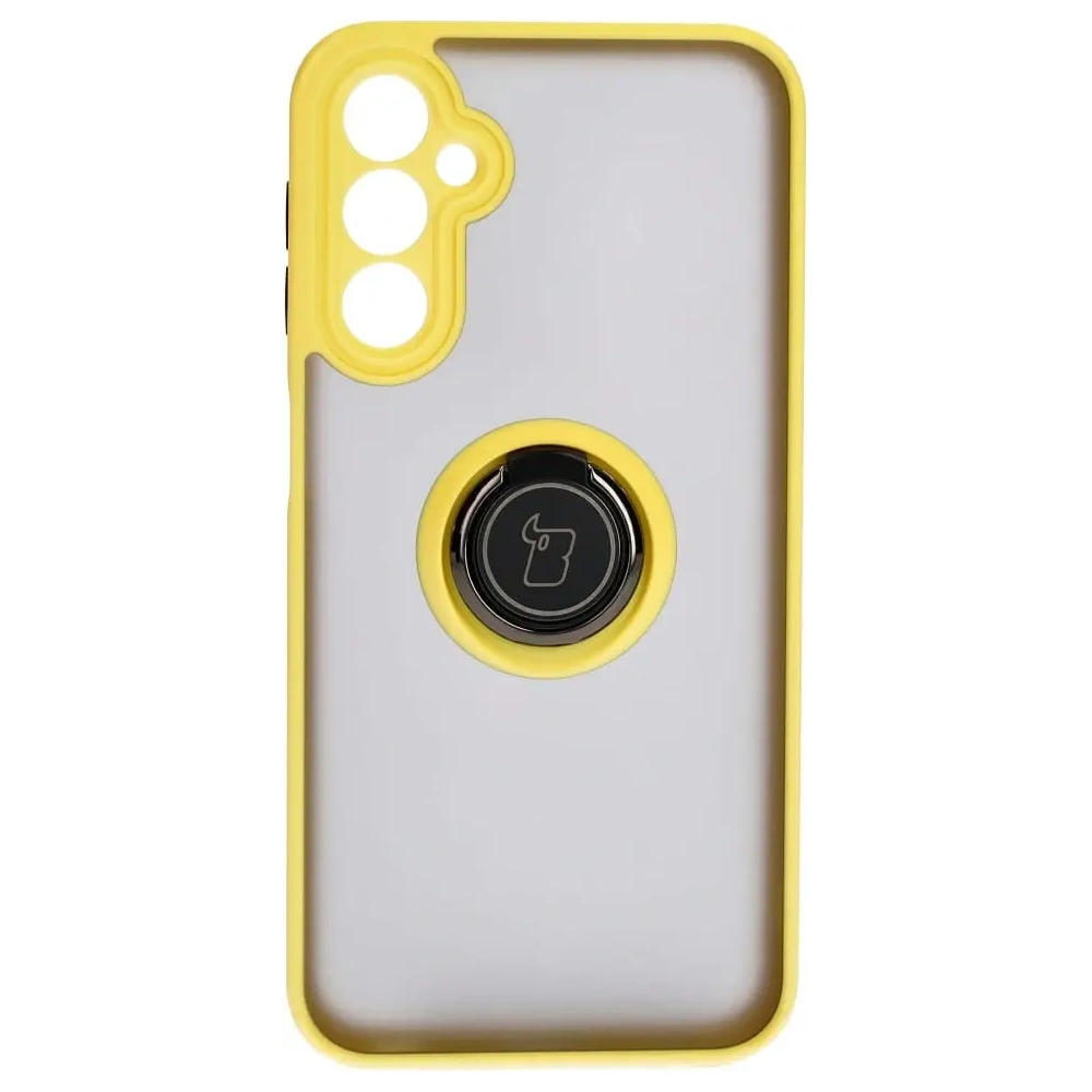 Hurtownia GSM - Bizon Case Hybrid Ring Samsung Galaxy A24 4G fumuriu cu un cadru galben - BIZ947 - {ean13} - Hurt