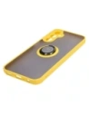 Hurtownia GSM - Bizon Case Hybrid Ring Samsung Galaxy A24 4G rauchig mit einem gelben Rahmen - BIZ947 - {ean13} - Hurt