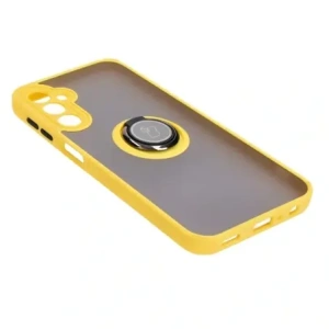 Hurtownia GSM - Etui s úchopem na prst Bizon Case Hybrid Ring pro Samsung Galaxy A24 4G kouřové s žlutým rámem - BIZ947 - {ean13} - Hurt