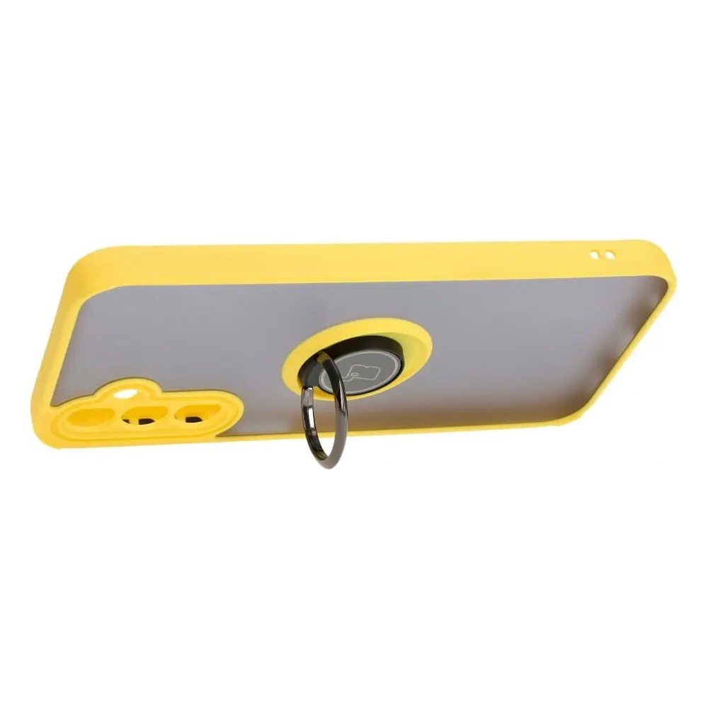Hurtownia GSM - Bizon Case Hybrid Ring Samsung Galaxy A24 4G rauchig mit einem gelben Rahmen - BIZ947 - {ean13} - Hurt